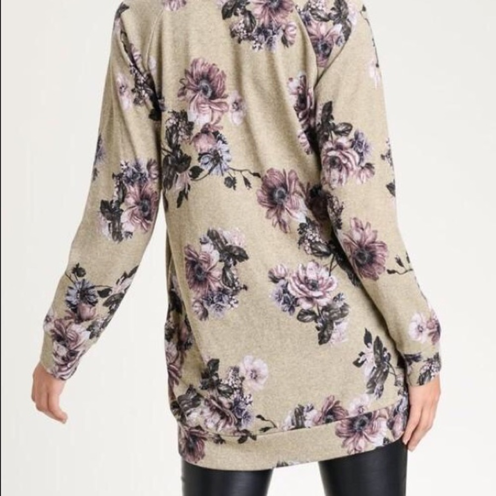 NWT Jodifl April Floral Sweater Tunic-  Size 3XL - Picture 9 of 12